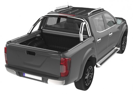 Дуга из нержавеющей стали со стоп-сигналом Toyota Hilux VII Vigo (RBB-HV12)